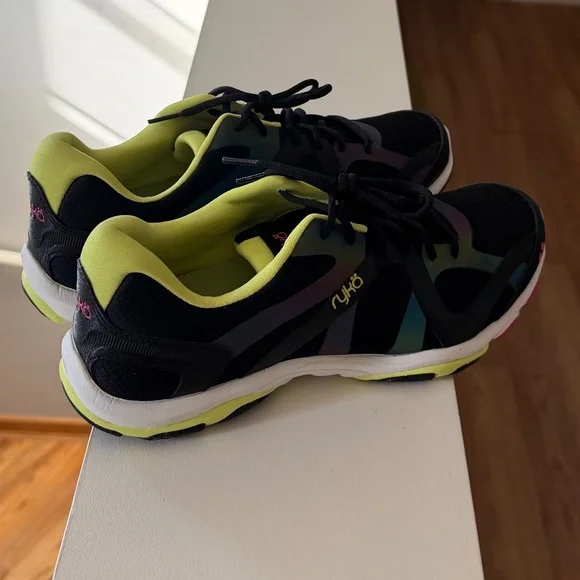 Brand new”RYKA influence”sneakers for women.Size-9,5,color-black/lemon/white.🖤💚🤍 - Picture 2 of 12